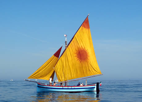 Sailing boat in rimini photo